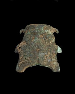 Ornamento: maschera animale grottesca (bronzo)