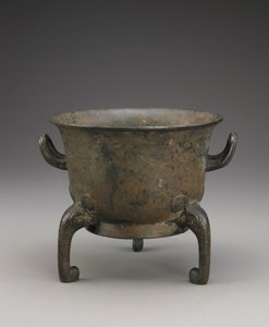 Vaso rituale per cibo (Yu), c.1000-900 a.C. (bronzo) da Western Zhou Dynasty Chinese School