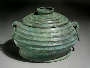 Vaso rituale per alimenti o gui (bronzo)
