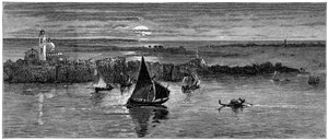 Guardando il mare da Venezia, XIX secolo da Whymper