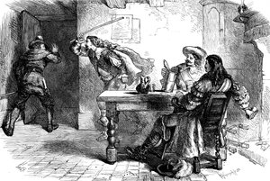 La rissa alla Ship Tavern, XVII secolo c1880 da Whymper
