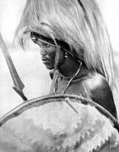 Un guerriero Masai, Africa