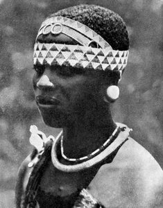 La moglie di un capo Angoni, Mozambico, Africa