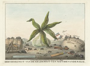 Caricatura delle dogane francesi, 1813-1814