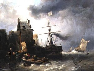 La tempesta a Dunkerque da Wijnand Joseph Nuyen