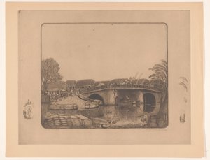 Ponte a Batavia da Wijnand Otto Jan Nieuwenkamp (signed by artist)