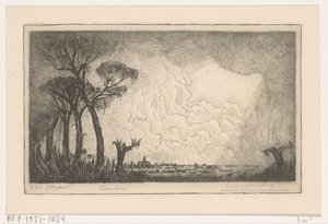 Veduta di Haarlem da Wijnand Otto Jan Nieuwenkamp (signed by artist)