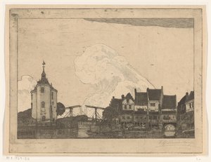 Porto di Enkhuizen da Wijnand Otto Jan Nieuwenkamp (signed by artist)