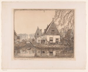 Het aardige sluisje da Wijnand Otto Jan Nieuwenkamp (signed by artist)