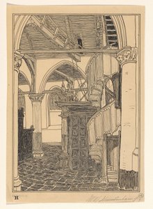 Interno della Noorderkerk a Hoorn