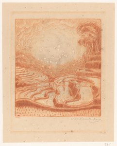 Campi di riso a Bali da Wijnand Otto Jan Nieuwenkamp (signed by artist)