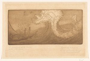 Il pescatore e la morte da Wijnand Otto Jan Nieuwenkamp (signed by artist)