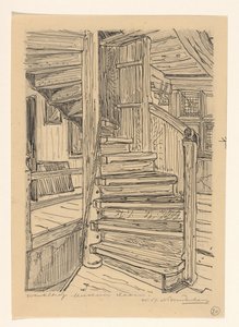 Wenteltrap nel Museo Westfries a Hoorn da Wijnand Otto Jan Nieuwenkamp (signed by artist)