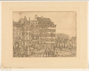 Case sul Prins Hendrikkade ad Amsterdam da Wijnand Otto Jan Nieuwenkamp