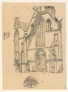 Facciata occidentale della Noorderkerk a Hoorn da Wijnand Otto Jan Nieuwenkamp