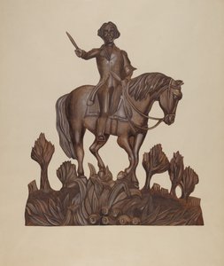 George Washington a cavallo, c. 1938 da Wilbur M Rice