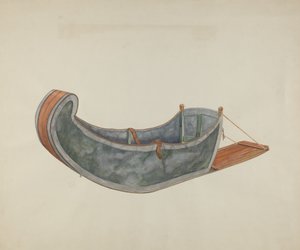 Slitta per cani del Red River, c. 1938
