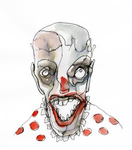 Il sorriso inquietante del clown da Wildemar Doomgriever