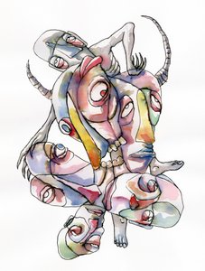 Volti intrecciati e surreali da Wildemar Doomgriever