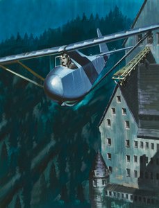 Fuga in aliante dal castello di Colditz da Wilf (20th century) Hardy