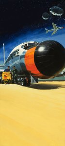 Aereo non identificato con grande naso da Wilf (20th century) Hardy