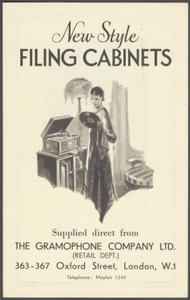 Armadi della Compagnia del Grammofono, anni 1920