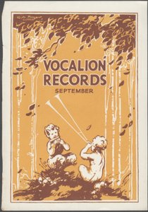 Bollettino dei dischi Vocalion, anni 1920 da Wilfred Fryer, Curtis Advertising Agency
