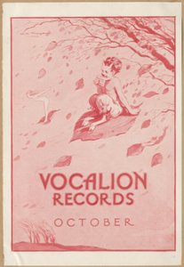 Bollettino dei dischi Vocalion, anni 1920 da Wilfred Fryer, Curtis Advertising Agency