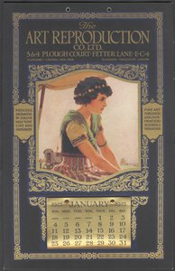 Calendario della Compagnia di Riproduzione Artistica, 1925 da Wilfred Fryer