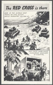 Pubblicità di guerra della Croce Rossa, anni 