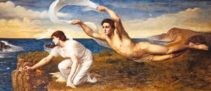 Borea e Corithyia, c.1890 da Wilfred Gabriel de Glehn