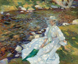 Jane Emmet de Glehn presso un ruscello, Val d