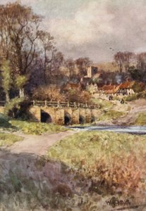 Veduta del villaggio di Sutton da Wilfrid Williams Ball