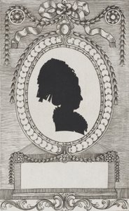 Silhouette di Gräfin Enzenberg, Stiftsfräulein da Wilhelm Ackermann