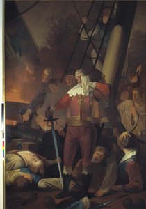 Cristiano IV sulla "Trefoldigheden" nella battaglia di Koldberger Heide 1644 da Wilhelm Bendz