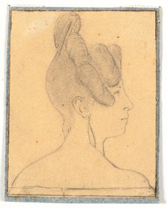 Testa di donna. Profilo a destra da Wilhelm Bendz