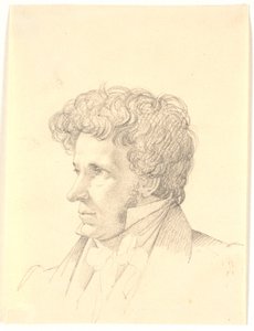 Ritratto maschile. Profilo a sinistra da Wilhelm Bendz
