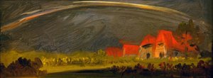 Paesaggio temporalesco con arcobaleno da Wilhelm Busch