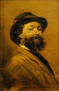 Autoritratto in grigio-marrone da Wilhelm Busch