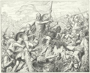 Arnolfo di Carinzia assalta le difese normanne sul fiume Dyle, 891 da Wilhelm Camphausen