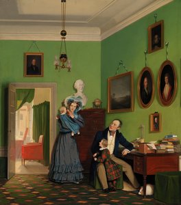 La famiglia Waagepetersen da Wilhelm Ferdinand Bendz