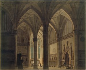 Interno di chiesa gotica da Wilhelm Gail