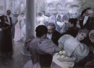 Reunion im Kurhaus (Ball in the Spa House) da Wilhelm Gause