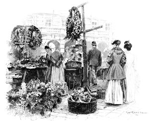 Il mercato dei fiori da Wilhelm Gause