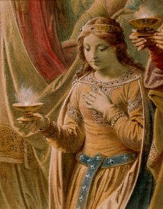 Il miracolo del Graal, dalla Saga di Lohengrin, Salone (dettaglio) da Wilhelm Hauschild