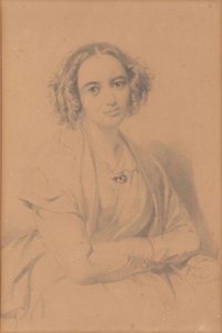 Ritratto della compositrice Fanny Hensel nata Mendelssohn 1805-1847, 1847 da Wilhelm Hensel