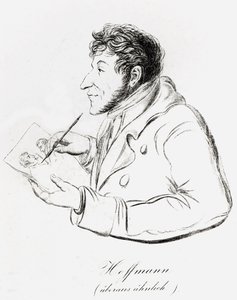 Autoritratto di Hoffmann che si ritrae mentre fa un autoritratto da Wilhelm Hoffmann