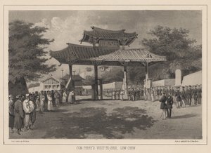 Visita del Com. Perry a Shui, Lew Chew, 1855