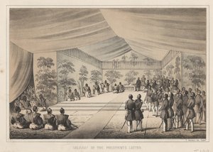Consegna della lettera del Presidente da Wilhelm Joseph Heine