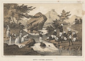 Costumi indù, Mauritius, 1855 da Wilhelm Joseph Heine